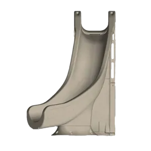 Global Pool Products Tidal Wave Inground Swimming Pool Water Slide Deck Mounted, Right Curve Turn Sand