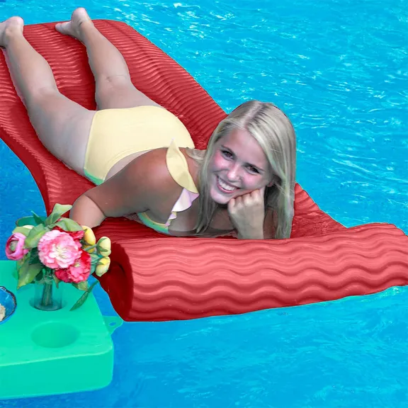 VOS Infinity Lounger Premium Extreme Water Float, Cayman Coral