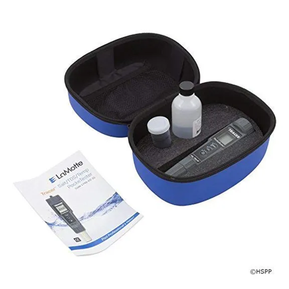 Lamotte TRACER Salt, TDS and Temperature between 32.0°F-149°F PockeTester Kit - Measuring 0-9999 ppm Includes Carrying Case
