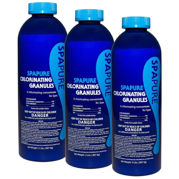 SpaPure 3-Pack of 2lb Chlorinating Granules for Spas and Pools