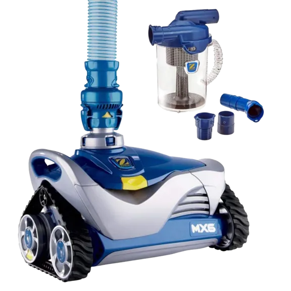 Zodiac Mx6 Automatic Suction Side Pool Cleaner Vacuum with Zodiac Cyclonic Leaf Canister