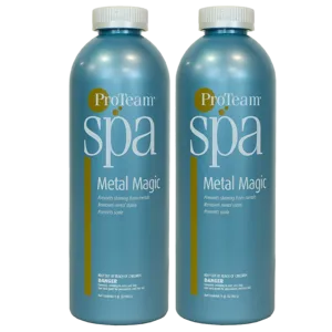 ProTeam Spa Metal Magic Remover and Cleaner - Pack of 2 (1 Quart Each)