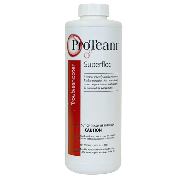 ProTeam Superfloc 1 Qt Bottle for Restoring Severely Cloudy Swimming Pool and Spa Water