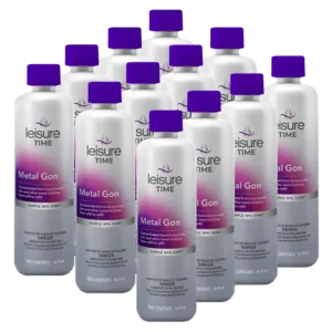 Leisure Time Metal Gon for Spa and Hot Tub Maintenance 16oz (Pack of 12)