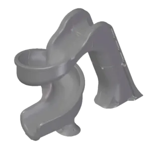 Global Pool Products Deck Mounted Inground Swimming Pool Water Slide TSUNAMI, Grey