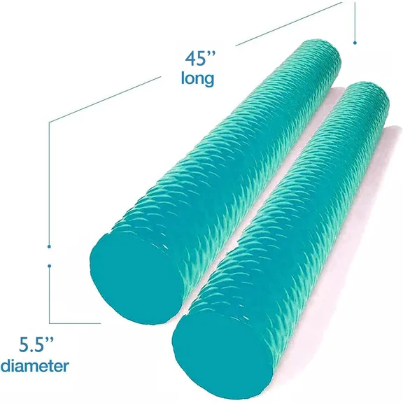 Wavy Noodle Big Round Premium Outdoor Water Float Single Pack Sonic Seafoam