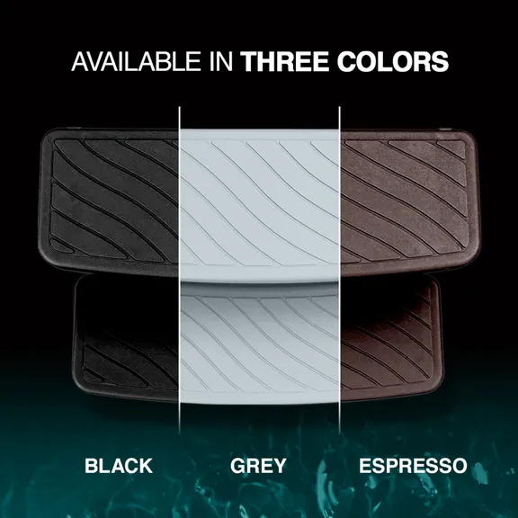 Puri Tech 100 Series Universal Outdoor Steps No Slip Grip Support, Extra Large, Black