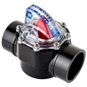 Manufacturer's 2.5" Sch.40 Pipe Valve Body with Check Valve and GPM Scale