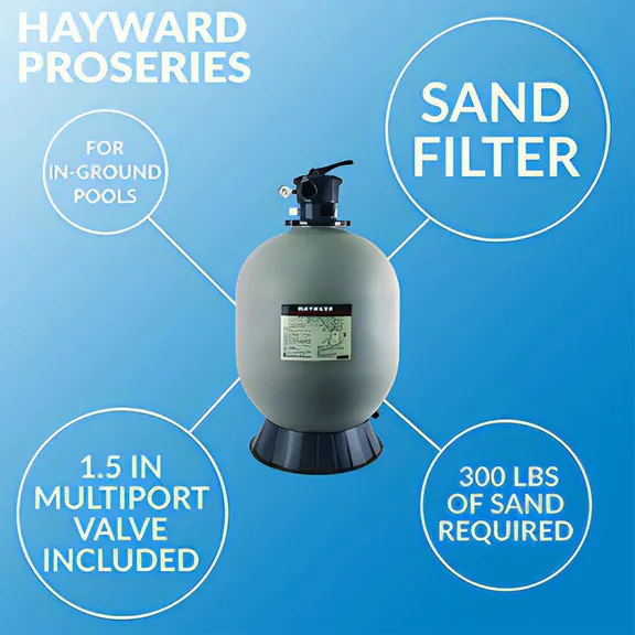 Hayward ProSeries, Sand Filter, Top-Mount 24" with Valve