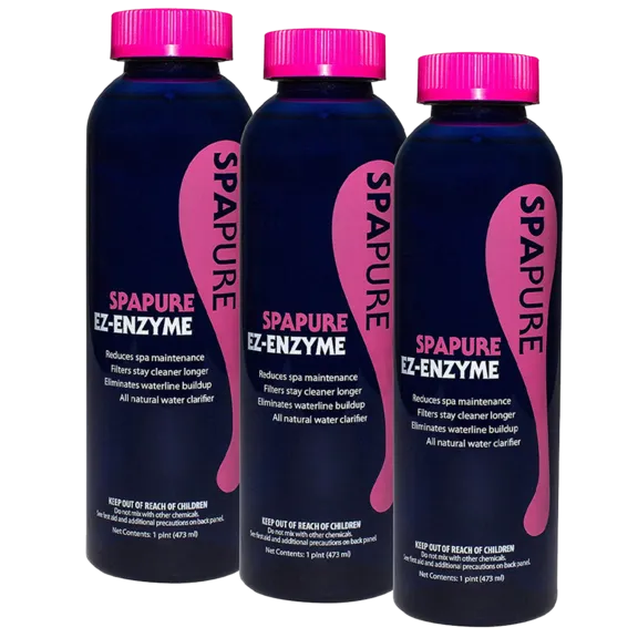 SpaPure EZ-Enzyme Concentrated Liquid Water Clarifier for Pools 1 Pint (Pack of 3)