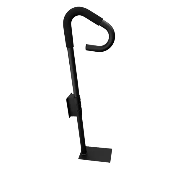 Puri Tech Undermount 2-Inch Spa Handrail with Safety Foam, Suitable for Indoor/Outdoor Use, Rust-Free - Black