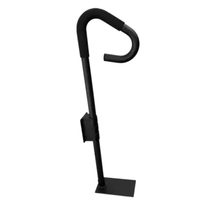 Puri Tech Undermount 2-Inch Spa Handrail with Safety Foam, Suitable for Indoor/Outdoor Use, Rust-Free - Black