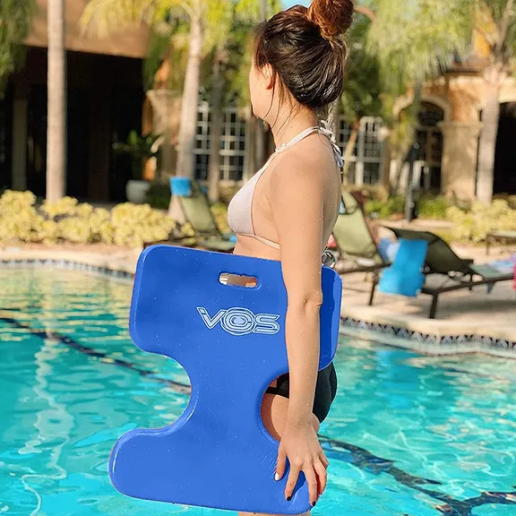 The VOS Oasis Premium Water Solid Saddle Floats, Capri Blue