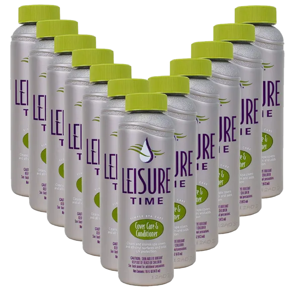 Leisure Time Cover Care and Conditioner for Spa and Hot Tub Covers 16oz (Pack of 12)