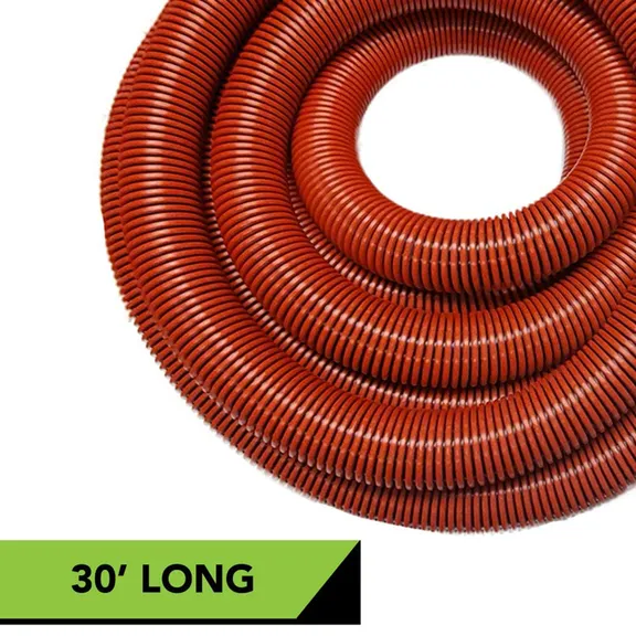 Puri Tech Professional Heavy Duty UV Resistant Vacuum Hose for In-Ground Swimming Pools - 1.5 Inch x 30 Feet