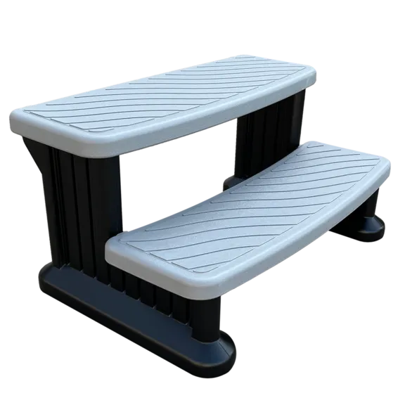 Puri Tech 100 Series Universal Outdoor Steps No Slip Grip Support, Grey and Black