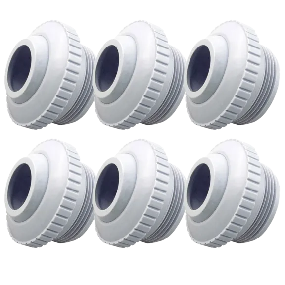 Hayward HydroStream Directional Outlet with 1" Opening, White (Pack of 6)