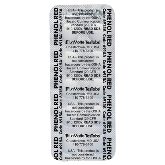 LaMotte Visual Grade Phenol Red TesTabs - Pack of 100