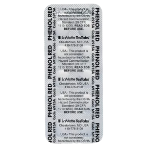 LaMotte Visual Grade Phenol Red TesTabs - Pack of 100