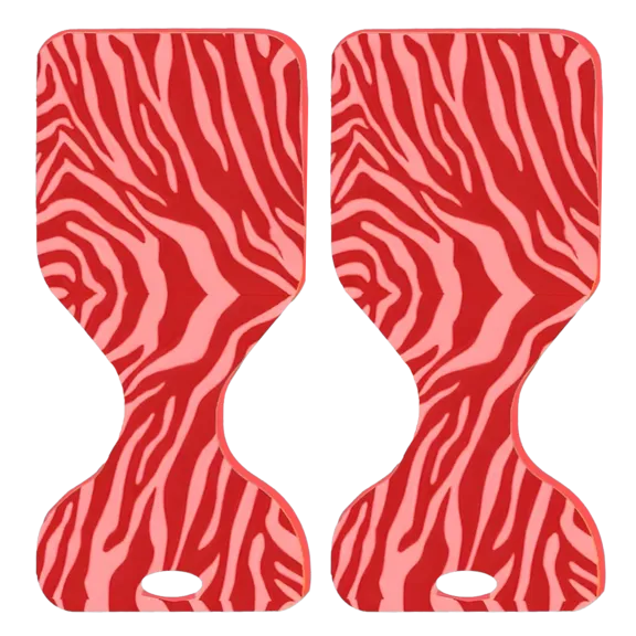 VOS Phoenix Graphic Printed Saddle Water Floats, Kovo Coral, 2-Pack