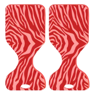 VOS Phoenix Graphic Printed Saddle Water Floats, Kovo Coral, 2-Pack
