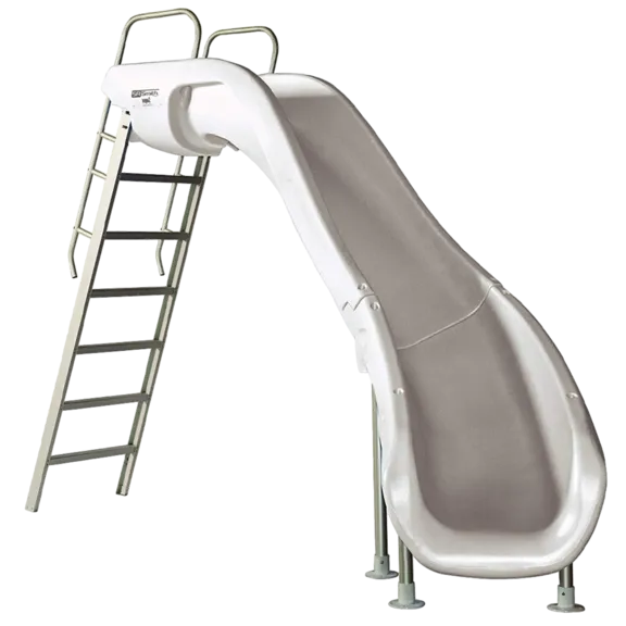 S.R. Smith Rogue2 Right Curve White 8' Ft Swimming Pool Slide
