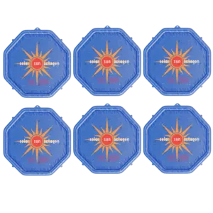 Solar Sun Rings Octagonal UV Resistant Octagonal Solar Heating Blanket for Swimming Pools, Hot Tubs and Spas (Pack of 6)