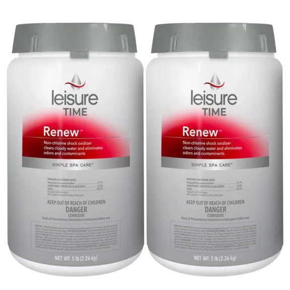 Leisure Time Renew Non-Chlorine Granular Shock for Spas, 5lb (Pack of 2)