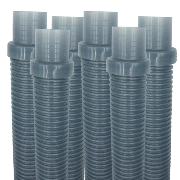 Puri Tech AquaBug Translucent Blue Pool Vacuum Hose, 1.5 inch x 4 feet (Pack of 6)