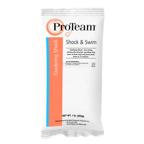 ProTeam Shock and Swim 1lb Oxidizing Shock Treatment for Swimming Pools and Spas