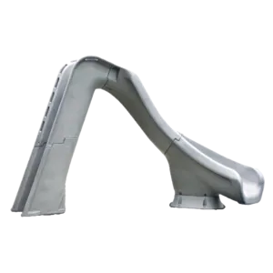 S.R. Smith Typhoon Left Curve Swimming Pool Slide in Gray Granite