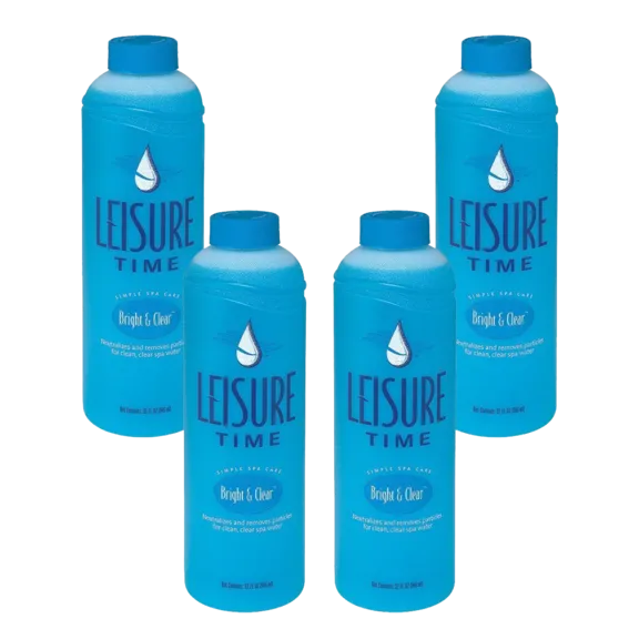 Leisure Time Bright and Clear Spa Water Clarifier, 32oz (Pack of 4)