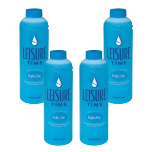 Leisure Time Bright and Clear Spa Water Clarifier, 32oz (Pack of 4)