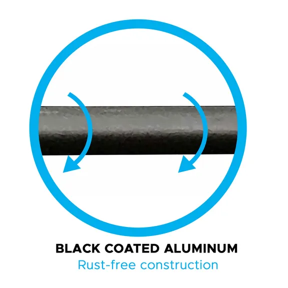 Puri Tech Cradle Undermount Cover Removal System for Hot Tubs and Spas - Black