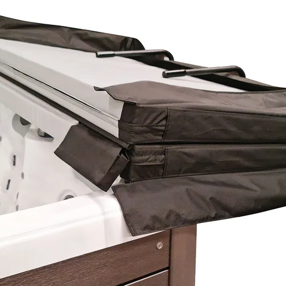 Puri Tech Cradle Undermount Cover Removal System for Hot Tubs and Spas - Black