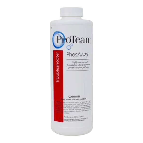 ProTeam Phosaway Algae Control - Phosphate Remover for Swimming Pools and Spas, 1 Quart