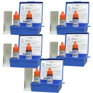 Taylor Technologies Salt Pool and Spa Chloride Argentometric Drop Test Kit, .75 oz Bottles (Pakc of 5)