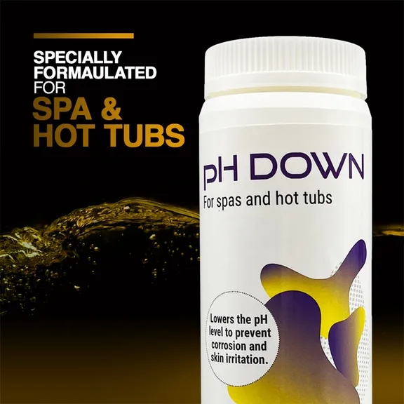 Puri Tech Spa pH Down 4-Pack - Enhances Sanitizer Effectiveness by Lowering pH and Total Alkalinity in Spa Water, 1.5 lbs