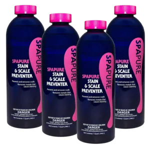 SpaPure 1-Pint Stain and Scale Preventer, Pack of 4
