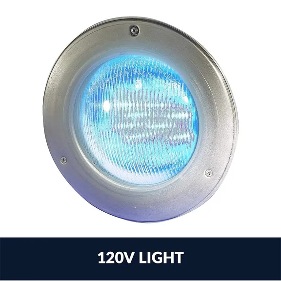 Hayward ColorLogic 4.0 LED Light, 120V, with 100-Ft cord, Pool Light, Stainless Steel