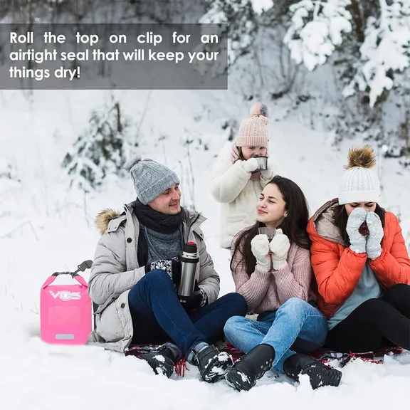 VOS Waterproof Premium Dry Bag 5L, Pink