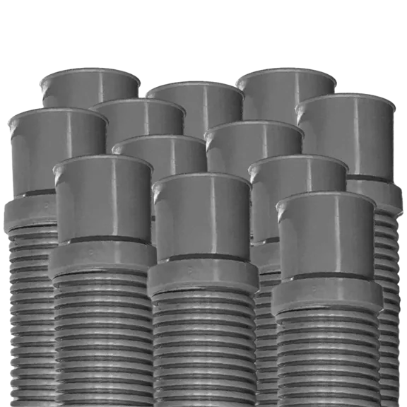 Puri Tech Heavy Duty Above Ground Pool Filter Hose with Clamps, 1.5 Inch x 6 ft (Pack of 12)