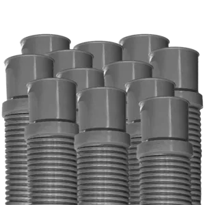 Puri Tech Heavy Duty Above Ground Pool Filter Hose with Clamps, 1.5 Inch x 6 ft (Pack of 12)