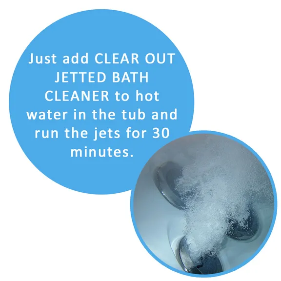 Puri Tech Jetted Bath Cleaner - 4oz, Clears Gunk from Walls, Drains, and Pipes of Bathtubs