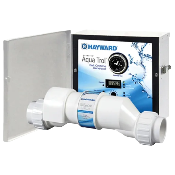 Hayward AquaTrol Salt Chlorination System, Above-Ground, With Twist Lock Cord Return Jet - Up to 18,000 Gallons