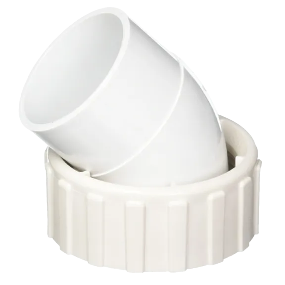 Waterway Plastics 45 Degree Tailpiece - 2" Pump Union X 2" SPG